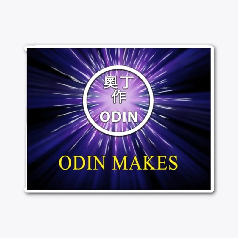 Odin Makes Kaiju logo Swag